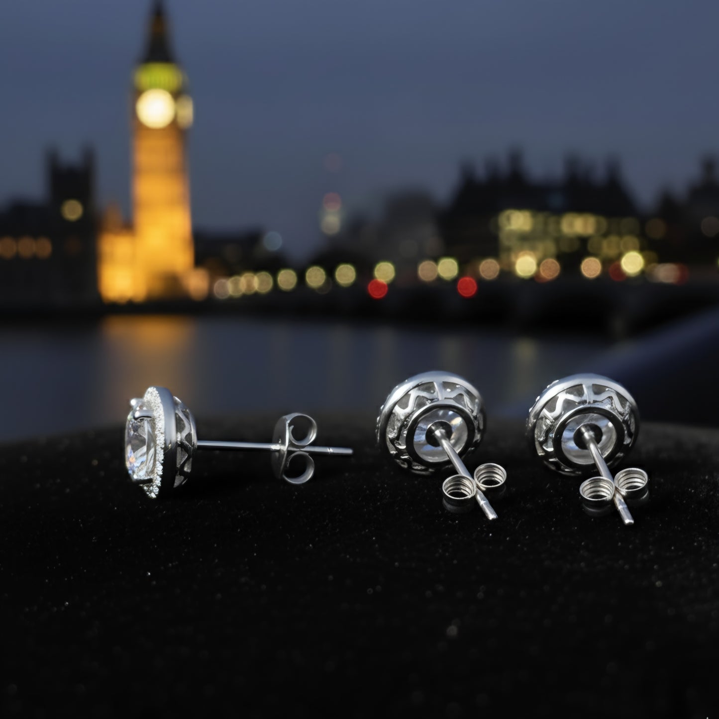London Lights Moissanite Studs – Auréle & Ivy Joaillerie