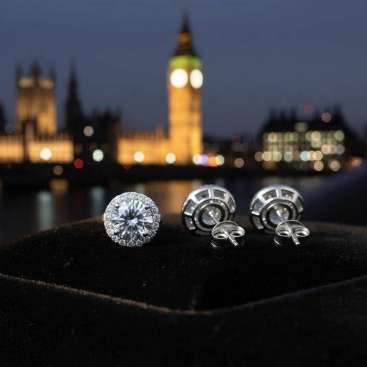 London Lights Moissanite Studs – Auréle & Ivy Joaillerie