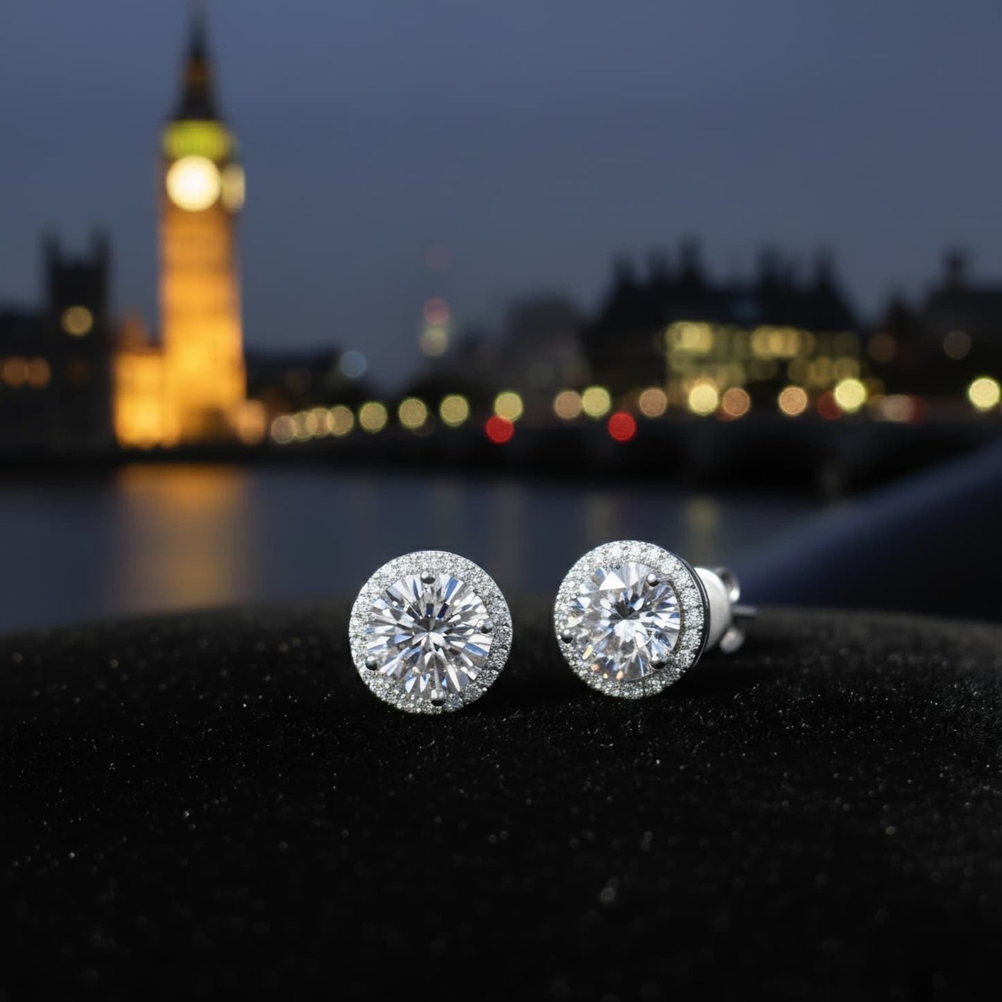 London Lights Moissanite Studs – Auréle & Ivy Joaillerie