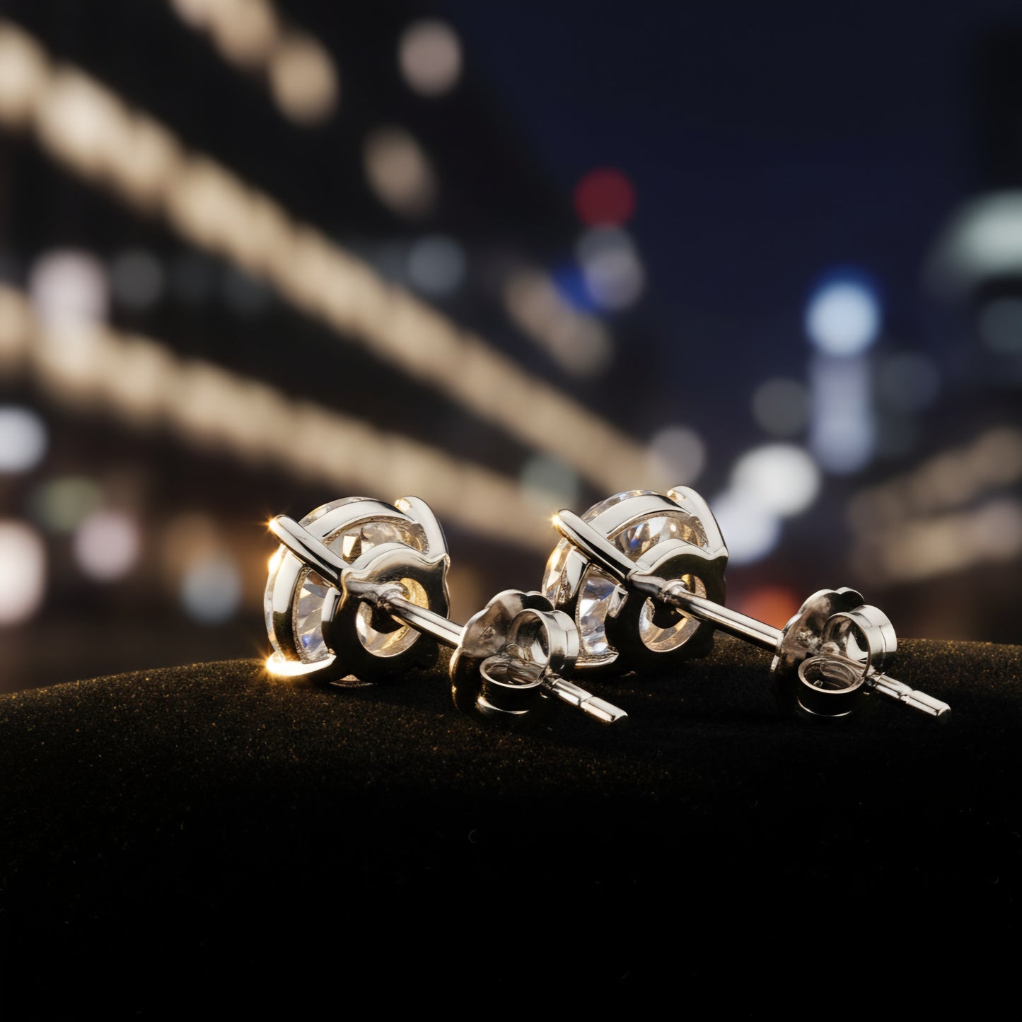 London Lights Moissanite Studs – Auréle & Ivy Joaillerie