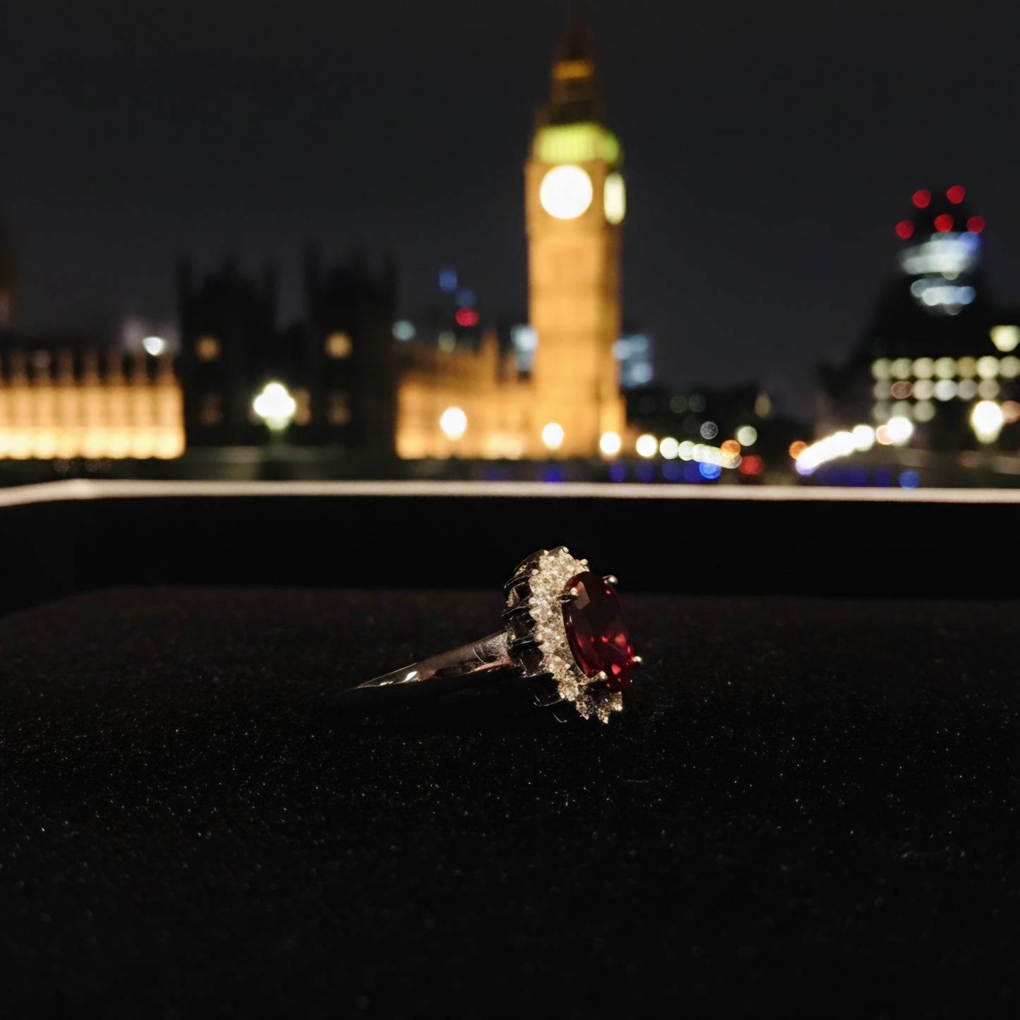 London Lights Amethyst Halo Ring – Auréle & Ivy Joaillerie