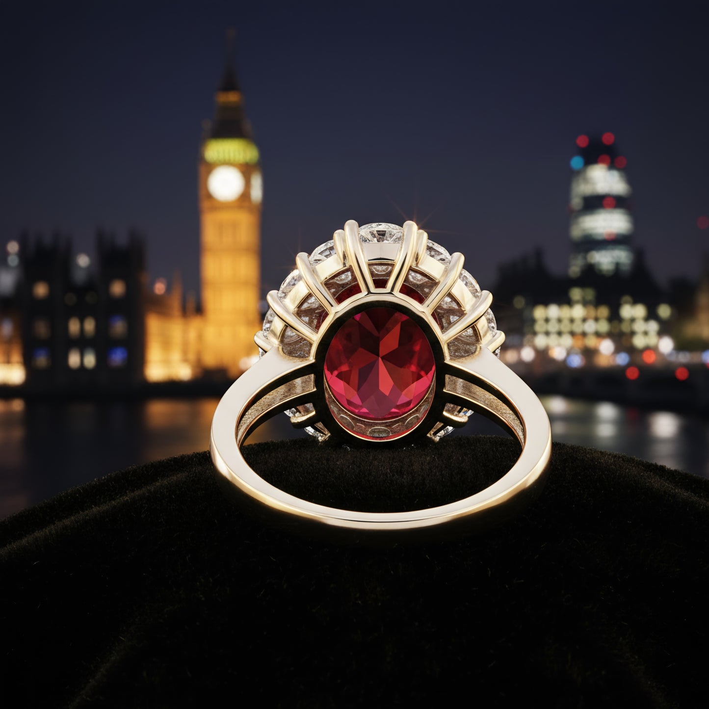 London Lights Amethyst Halo Ring – Auréle & Ivy Joaillerie
